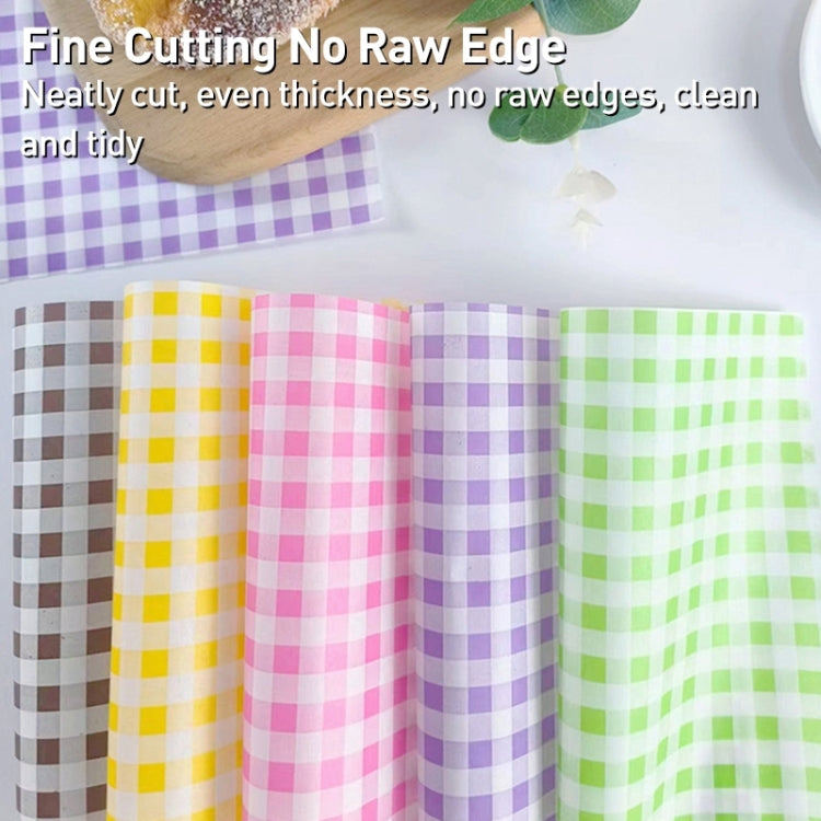 100sheets / Pack Square Baking Greaseproof Paper Burger Sandwich Liner Paper, size: 22x22cm(Coffee)