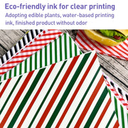 100sheets / Pack Striped Baking Greaseproof Paper Food Placemat Paper, size: 30x30cm(Black)