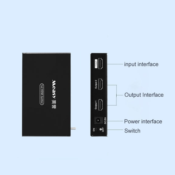 Measy SPH102 1 to 2 HDMI 1080P Simultaneous Display Splitter(EU Plug)