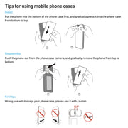 For iPhone 14 Pro Max NFC Four-Color E-ink Screen DIY Phone Case(Black)