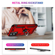 For Motorola Moto G Play 5G 2024 Shockproof TPU + PC Phone Case with Holder(Red)