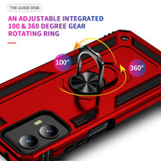 For Motorola Moto G Play 5G 2024 Shockproof TPU + PC Phone Case with Holder(Red)