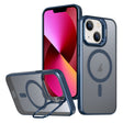 For iPhone 13 Metal Invisible Camera Holder MagSafe Magnetic Phone Case(Blue) - iPhone 13 Cases by PMC TechLife | Online Shopping South Africa | PMC TechLife