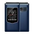 HAMTOD T8 4G Flip Phone, EU Version, 2.8 inch + 1.77 inch, VoLTE, BT, SOS, OTG(Navy Blue) - free shipping - PMC TechLife - Order now!