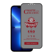 For iPhone 16e / 14 / 13 Pro / 13 Full Coverage Frosted Privacy Ceramic Film