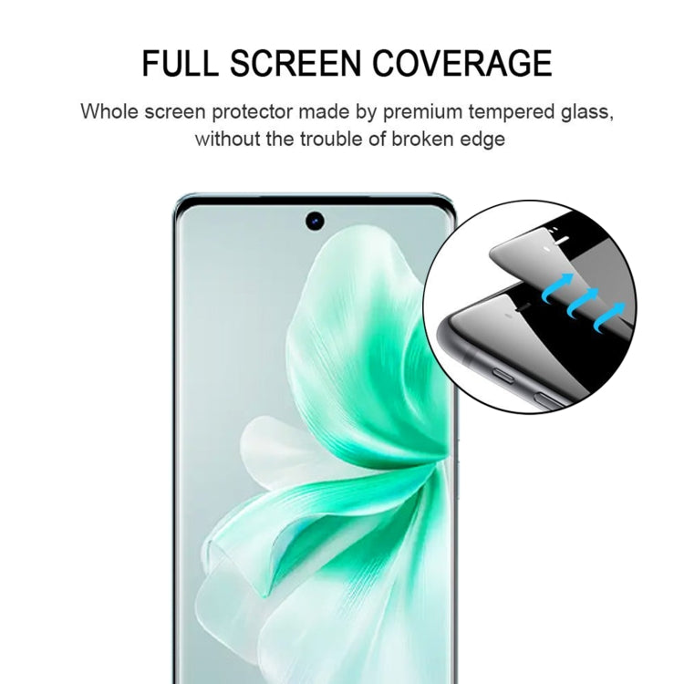 For vivo V30 / V30 Pro 3D Curved Edge Full Screen Tempered Glass Film