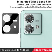 For Motorola Edge 40 Neo 5G imak High Definition Integrated Glass Lens Film Black Version
