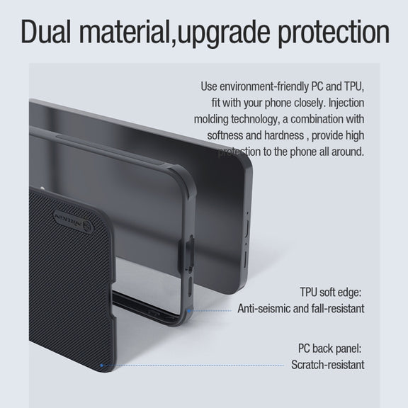 For Samsung Galaxy A55 NILLKIN Frosted Shield Pro Magnetic Phone Case(Black)