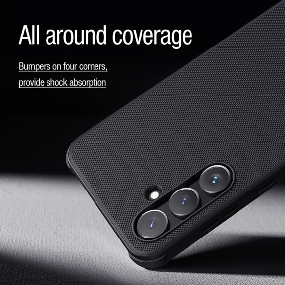 For Samsung Galaxy A55 NILLKIN Frosted Shield Pro Magnetic Phone Case(Black)