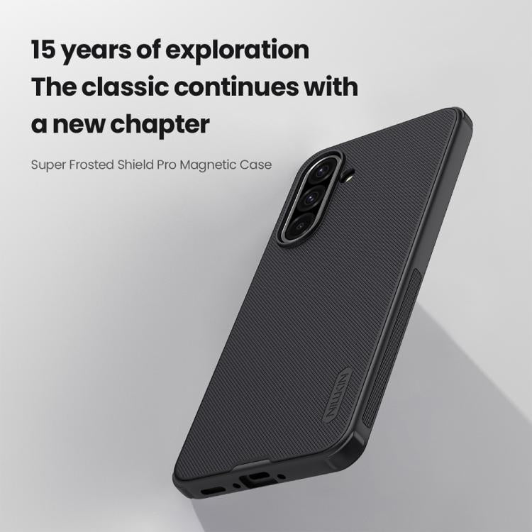 For Samsung Galaxy A36 5G NILLKIN Frosted Shield Pro Magnetic Phone Case(Black)
