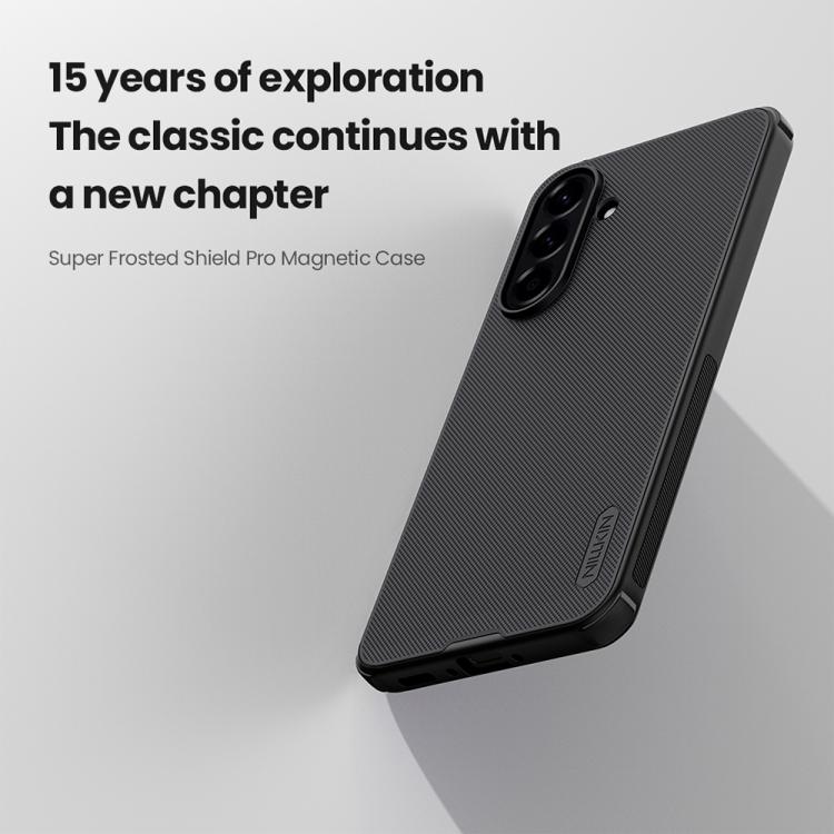 For Samsung Galaxy A56 5G NILLKIN Frosted Shield Pro Magnetic Phone Case(Black)