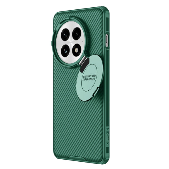 For OnePlus 13 NILLKIN CamShield Prop MagSafe Magnetic PC Phone Case(Green)