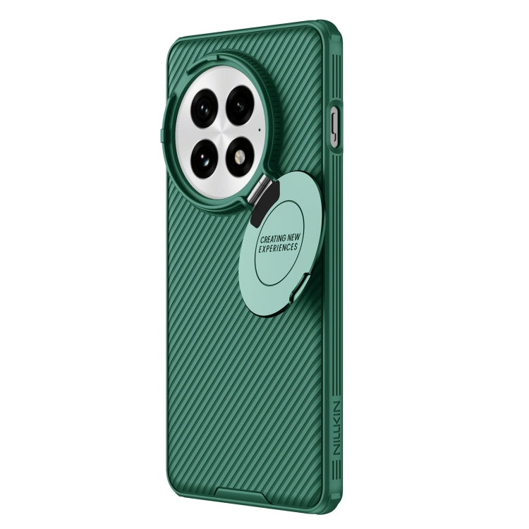 For OnePlus 13 NILLKIN CamShield Prop MagSafe Magnetic PC Phone Case(Green)
