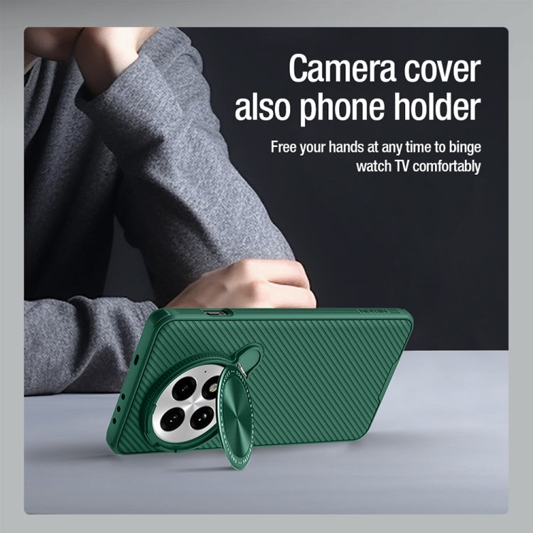 For OnePlus 13 NILLKIN CamShield Prop MagSafe Magnetic PC Phone Case(Green)