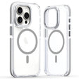 For iPhone 13 Pro Max Dual-Color Clear Acrylic Hybrid TPU MagSafe Phone Case(Grey) - iPhone 13 Pro Max Cases by PMC TechLife | Online Shopping South Africa | PMC TechLife