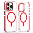 For iPhone 11 Pro Max Dual-Color Clear Acrylic Hybrid TPU MagSafe Phone Case(Red) - iPhone 11 Pro Max Cases by PMC TechLife | Online Shopping South Africa | PMC TechLife