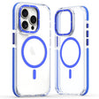 For iPhone 11 Pro Max Dual-Color Clear Acrylic Hybrid TPU MagSafe Phone Case(Blue) - iPhone 11 Pro Max Cases by PMC TechLife | Online Shopping South Africa | PMC TechLife