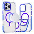 For iPhone 16 Pro Dual-Color Clear Acrylic Hybrid TPU MagSafe Phone Case(Blue) - iPhone 16 Pro Cases by PMC TechLife | Online Shopping South Africa | PMC TechLife | Buy Now Pay Later Mobicred