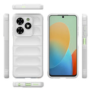 For Tecno Spark Go 2024 / 20C / Pop 8 Magic Shield TPU + Flannel Phone Case(White)