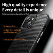 For iPhone 15 Plus MagSafe Kevlar Fiber Shockproof Phone Case(Black)