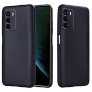 For ZTE Blade V40 Smart Pure Color Liquid Silicone Shockproof Phone Case(Black)