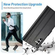 For Samsung Galaxy S24 LC.IMEEKE Skin-friendly Card Slots Leather Phone Case(Black)