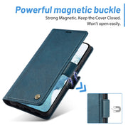 For Samsung Galaxy S24+ LC.IMEEKE Skin-friendly Card Slots Leather Phone Case(Blue)