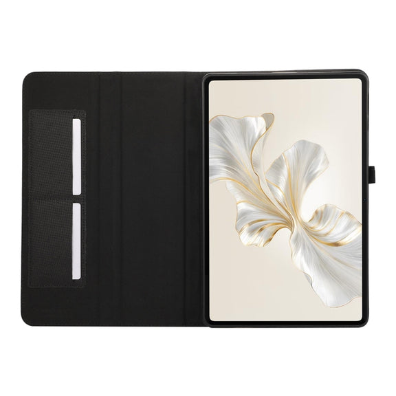 For Honor Pad 9 Fabric Texture Horizontal Flip Leather Tablet Case(Black)