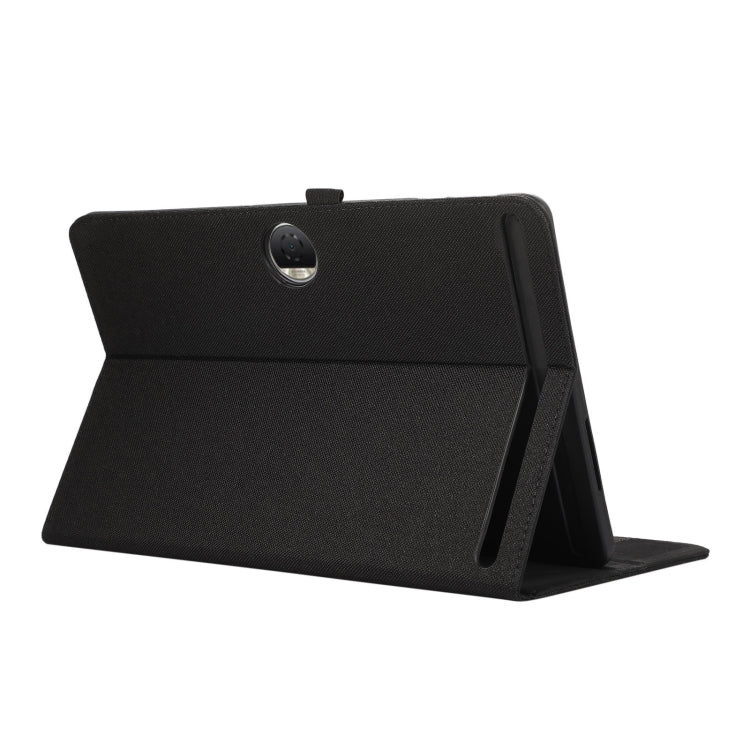 For Honor Pad 9 Fabric Texture Horizontal Flip Leather Tablet Case(Black)