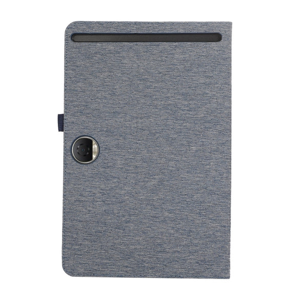 For Honor Pad 9 Fabric Texture Horizontal Flip Leather Tablet Case(Blue)