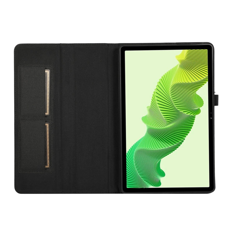 For Honor MagicPad 2 12.3 Fabric Texture Horizontal Flip Leather Tablet Case(Black)