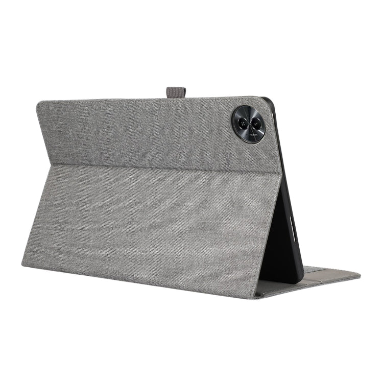 For Honor MagicPad 2 12.3 Fabric Texture Horizontal Flip Leather Tablet Case(Gray)