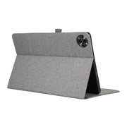 For Honor MagicPad 2 12.3 Fabric Texture Horizontal Flip Leather Tablet Case(Gray)