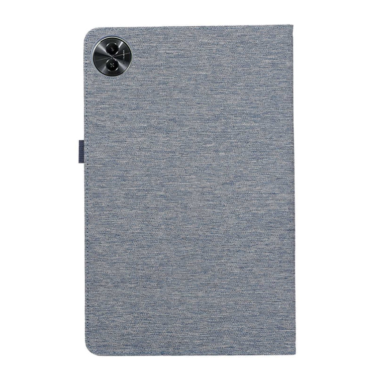 For Honor MagicPad 2 12.3 Fabric Texture Horizontal Flip Leather Tablet Case(Blue)