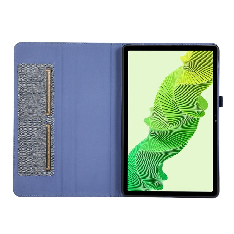 For Honor MagicPad 2 12.3 Fabric Texture Horizontal Flip Leather Tablet Case(Blue)