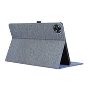 For Honor MagicPad 2 12.3 Fabric Texture Horizontal Flip Leather Tablet Case(Blue)