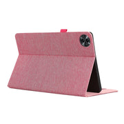 For Honor MagicPad 2 12.3 Fabric Texture Horizontal Flip Leather Tablet Case(Wine Red)