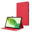 For Honor MagicPad 2 12.3 Fabric Texture Horizontal Flip Leather Tablet Case(Red) - Honor by PMC TechLife | Online Shopping South Africa | PMC TechLife | Buy Now Pay Later Mobicred