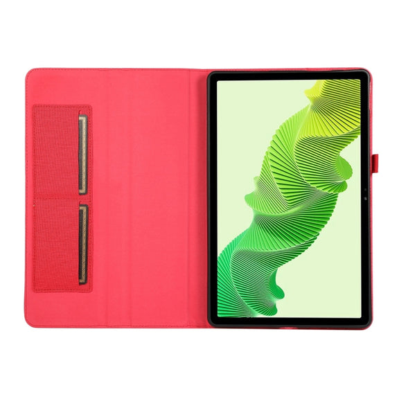 For Honor MagicPad 2 12.3 Fabric Texture Horizontal Flip Leather Tablet Case(Red)