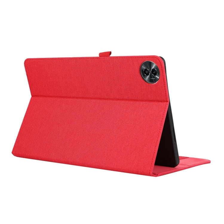 For Honor MagicPad 2 12.3 Fabric Texture Horizontal Flip Leather Tablet Case(Red)