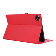 For Honor MagicPad 2 12.3 Fabric Texture Horizontal Flip Leather Tablet Case(Red)