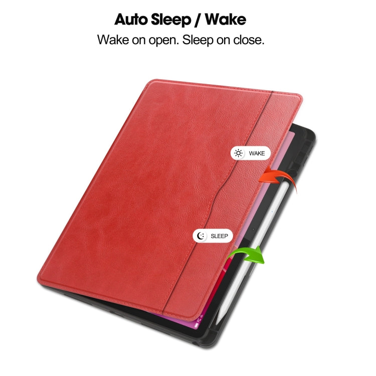 For Lenovo Tab M11/ Xiaoxin Pad 11 2024 Ultimate Pure Color Leather Smart Tablet Case(Red)