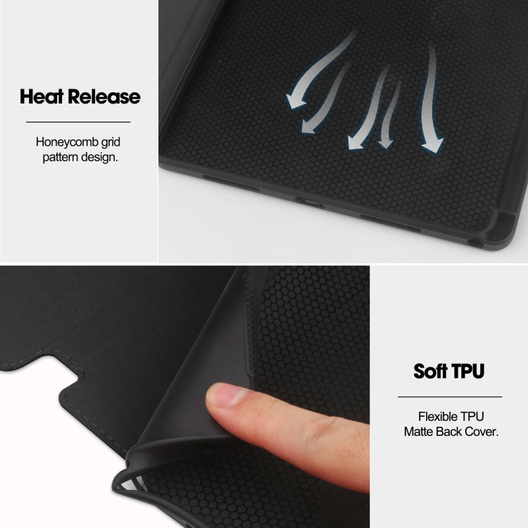For Lenovo Tab M11/ Xiaoxin Pad 11 2024 Ultimate Pure Color Leather Smart Tablet Case(Black)