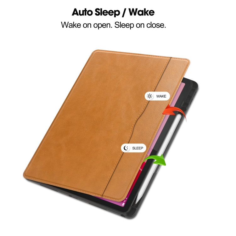 For Lenovo Tab M11/ Xiaoxin Pad 11 2024 Ultimate Pure Color Leather Smart Tablet Case(Brown)
