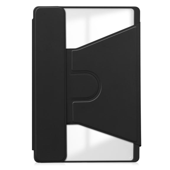 For Lenovo Tab M11/Xiaoxin Pad 11 2024 360 Rotation Transparent Smart Leather Case(Black)