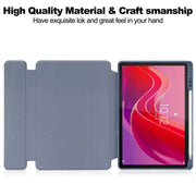 For Lenovo Tab M11/Xiaoxin Pad 11 2024 360 Rotation Transparent Smart Leather Case(Lavender)