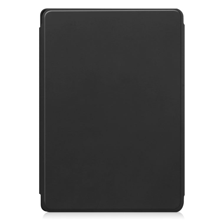 For Lenovo Tab M11/Xiaoxin Pad 11 2024 360 Rotation Transparent Smart Leather Case with Keyboard(Black)