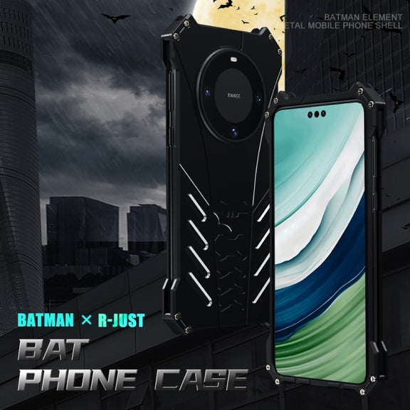 For Huawei Mate 60 R-JUST Batman Metal Mobile Phone Protective Case(Black)
