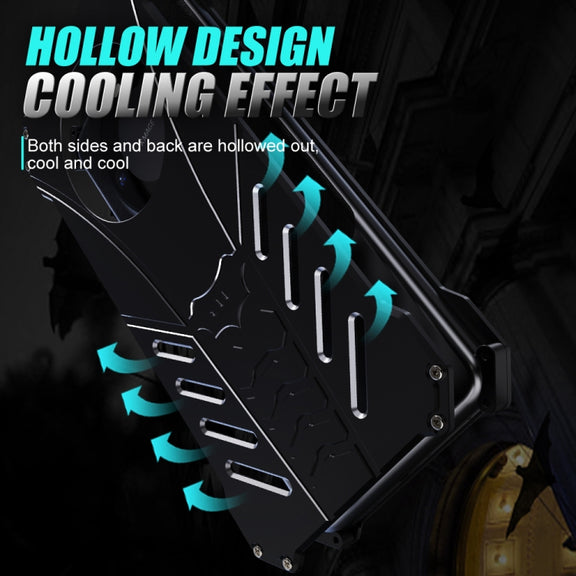 For Huawei Mate 60 R-JUST Batman Metal Mobile Phone Protective Case(Black)
