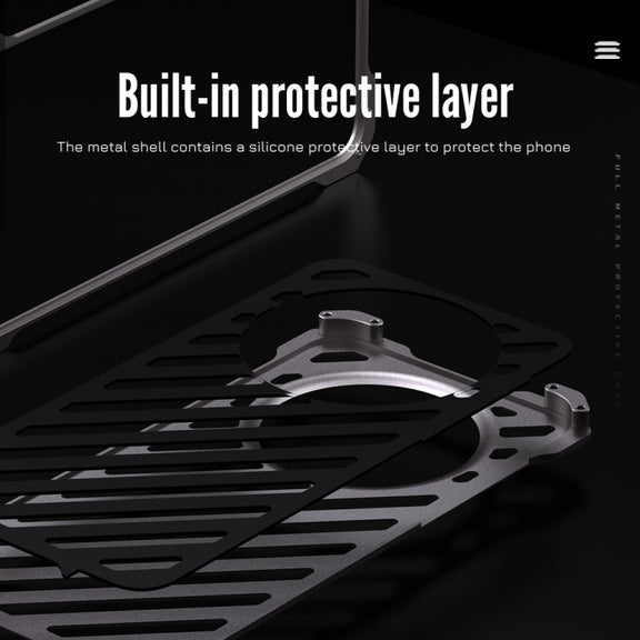 For Huawei Mate 60 Pro R-JUST Breathable Armor Phone Case(Space Grey)